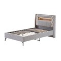 Technische titel in het Nederlands: **Moderne Bedstel met Verstelbare Lattenbodem en Verlichting**
