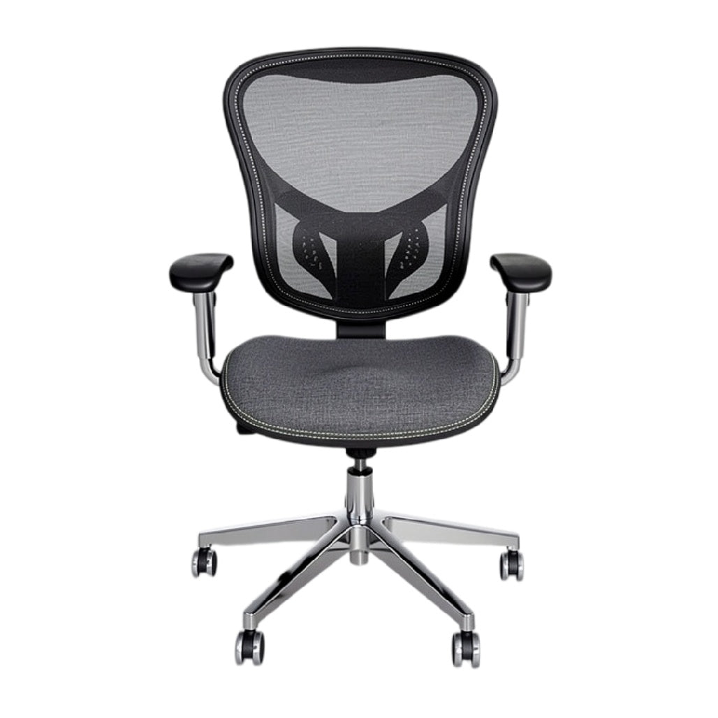 技术标题（荷兰语）: **Ergonomische bureaustoel met mesh rugleuning en verstelbare armsteunen**